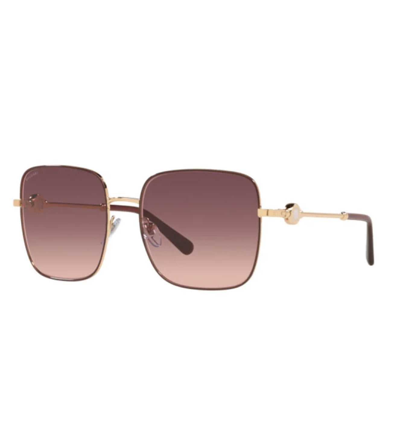 Bvlgari Women Pink Gradient Square Sunglasses