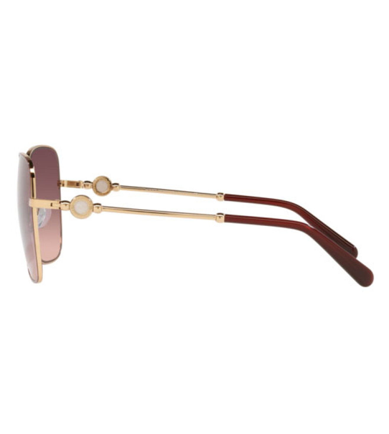 Bvlgari Women Pink Gradient Square Sunglasses