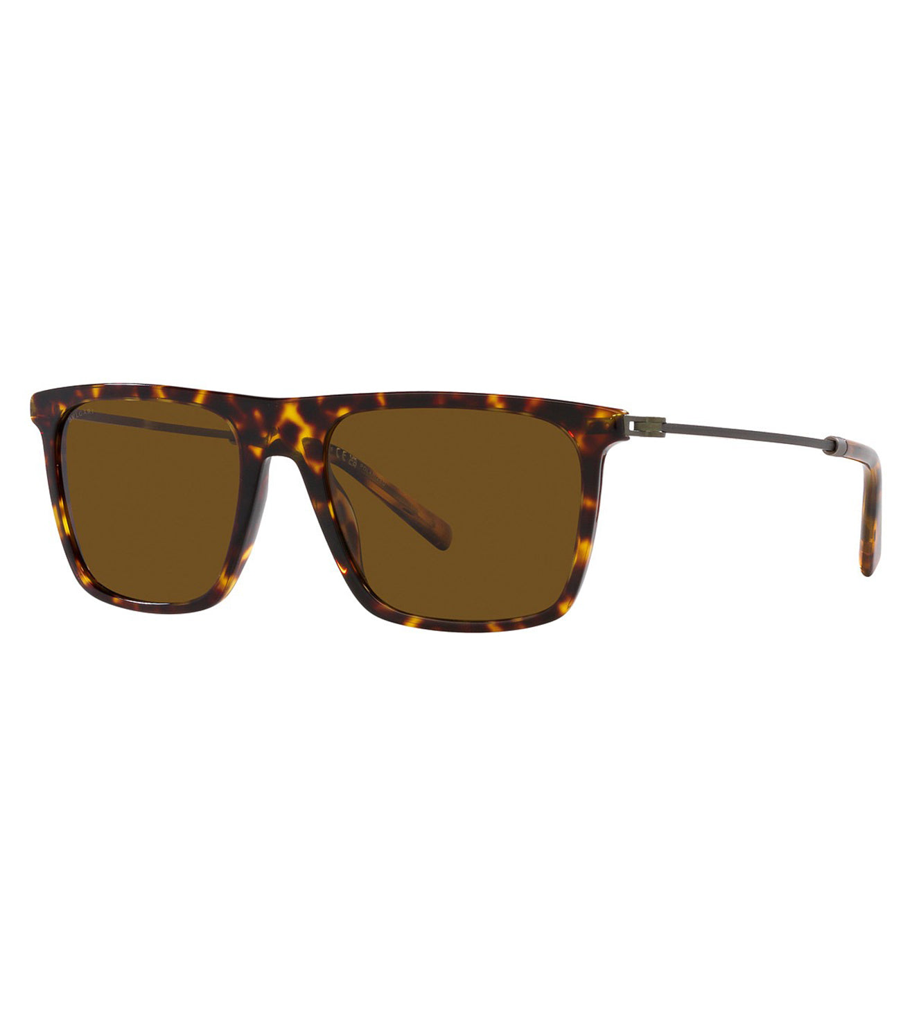 Bvlgari Men's Brown Square Sunglasses