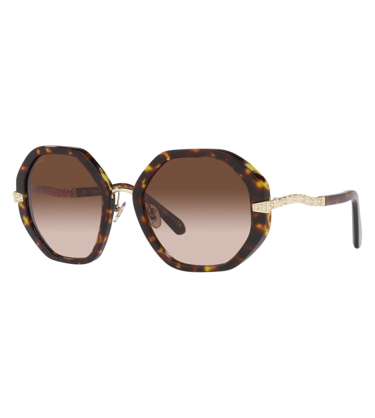 Bvlgari Women's Brown Gradient Geometric Sunglasses