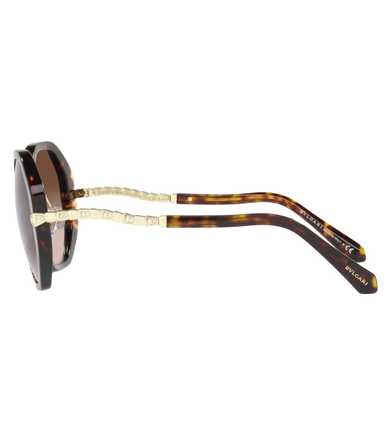 Bvlgari Women's Brown Gradient Geometric Sunglasses