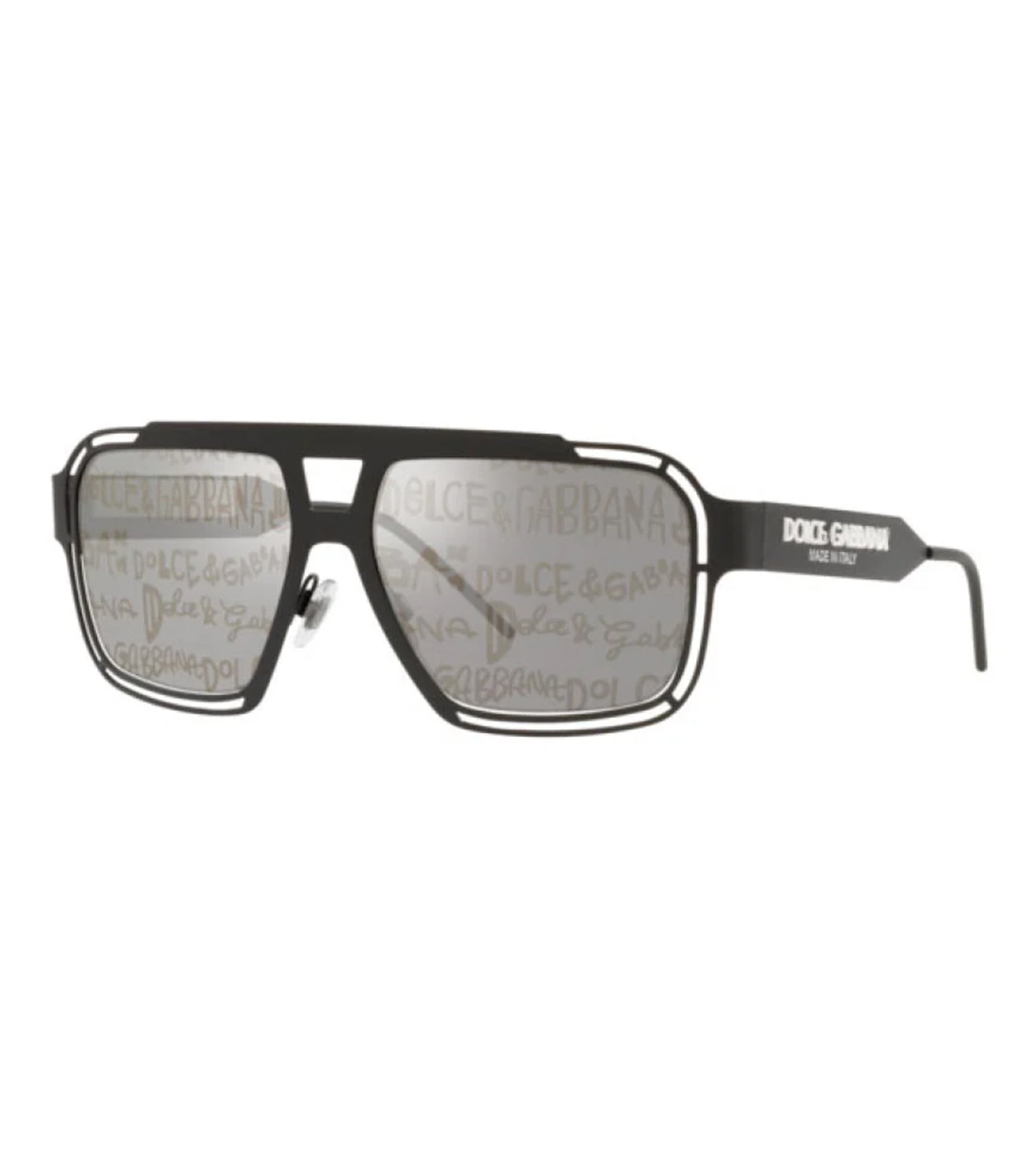 Dolce & Gabbana Men's Grey Silver Aviator Sunglasses