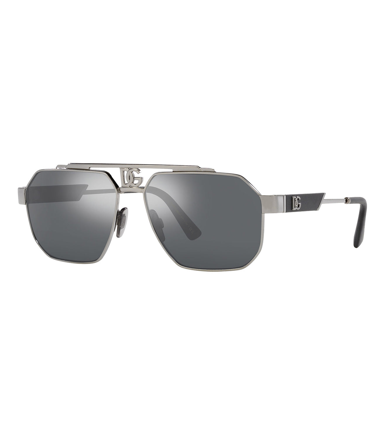 Dolce & Gabbana Men's Grey Aviator Sunglasses