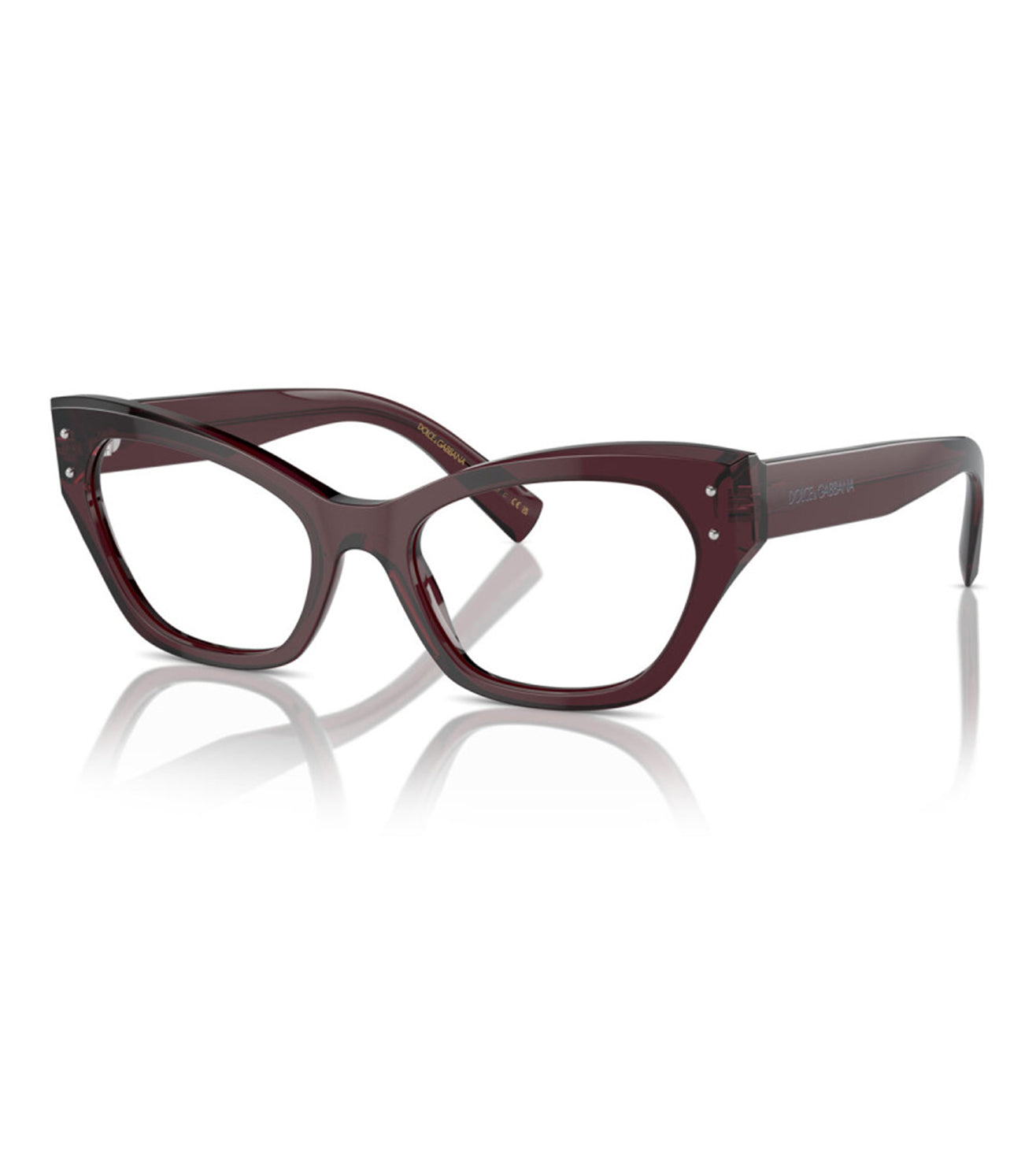 Dolce & Gabbana Women's Violet Cat-Eye Optical Frame