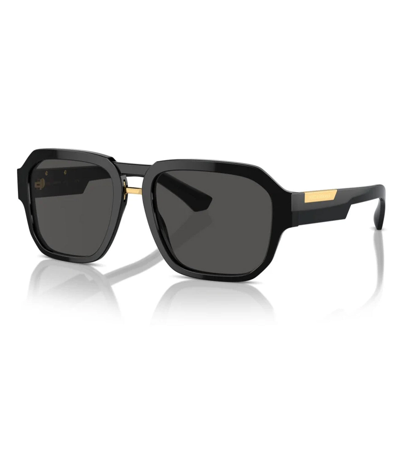 Dolce & Gabbana Men's Dark Grey Aviator Sunglasses