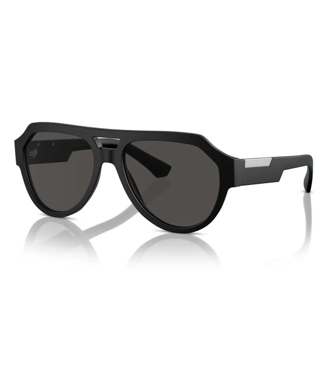 Dolce & Gabbana Men's Dark Grey Aviator Sunglasses