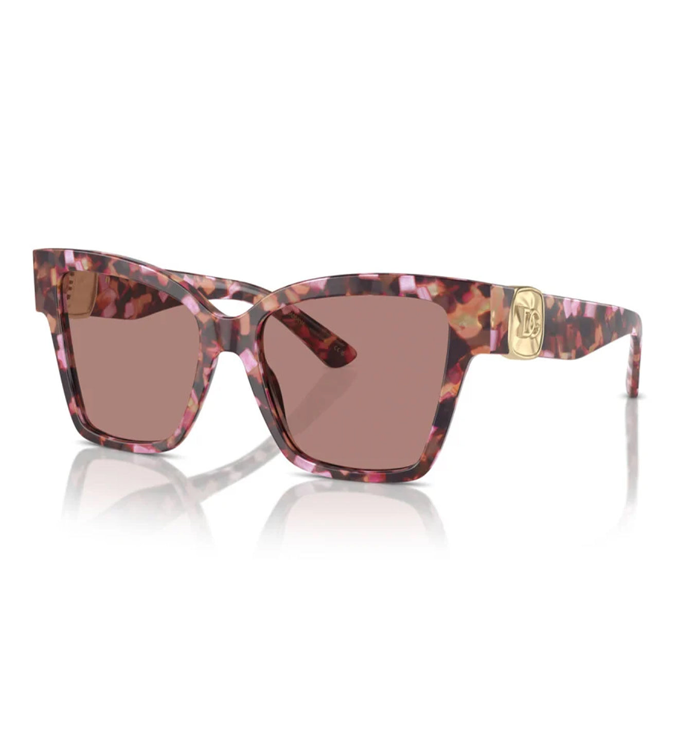 Dolce & Gabbana Women's Light Brown Cat-Eye Sunglasses