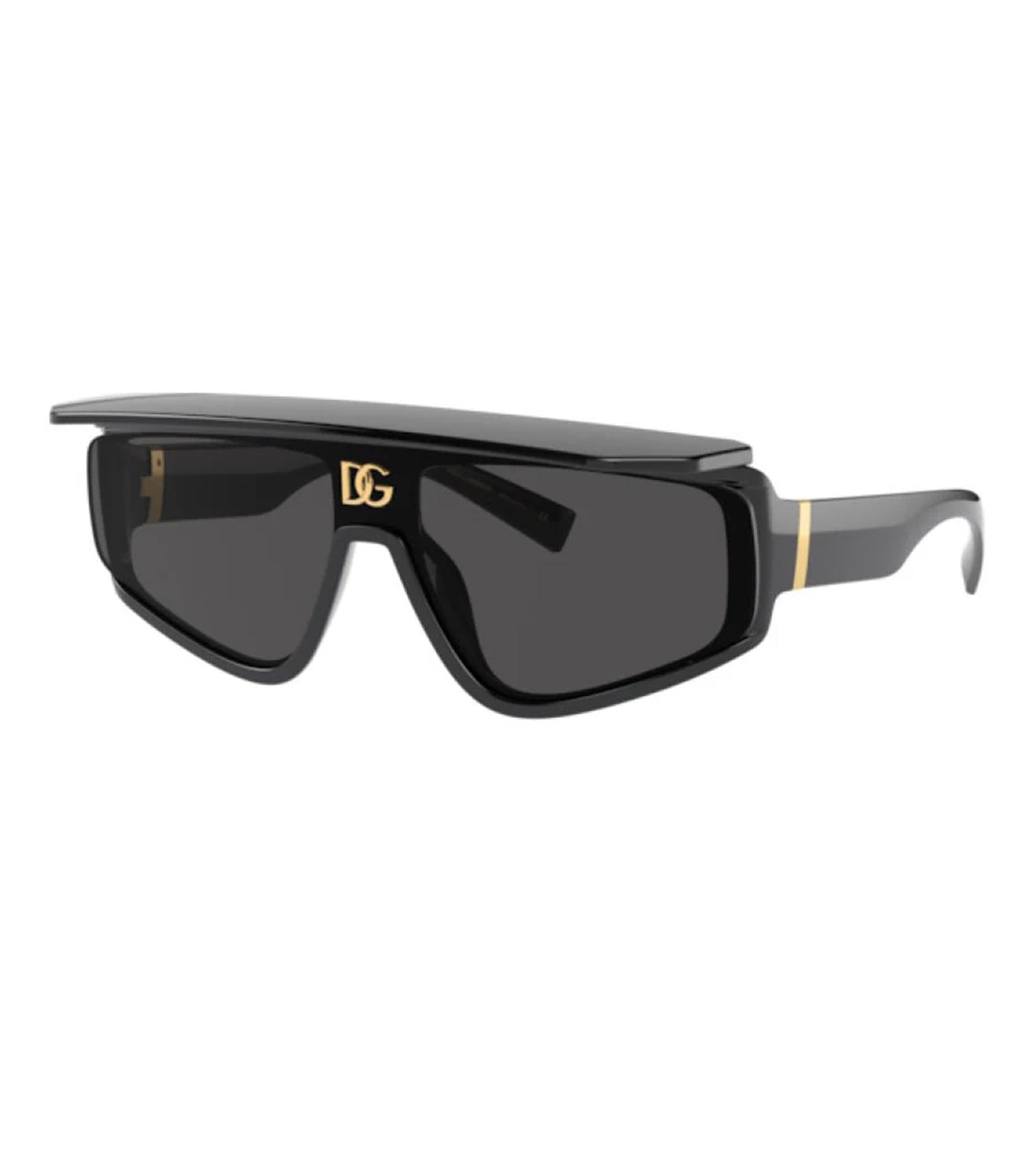 Dolce & Gabbana Men's Dark Grey Rectangular Sunglasses