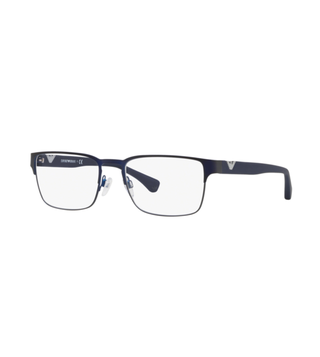 Emporio Armani Men's Matte Blue Square Optical Frame