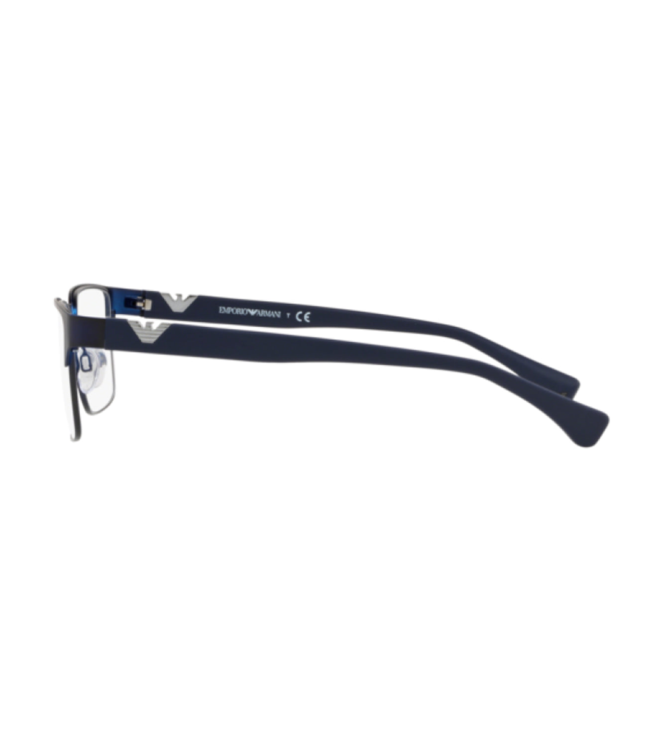 Emporio Armani Men's Matte Blue Square Optical Frame