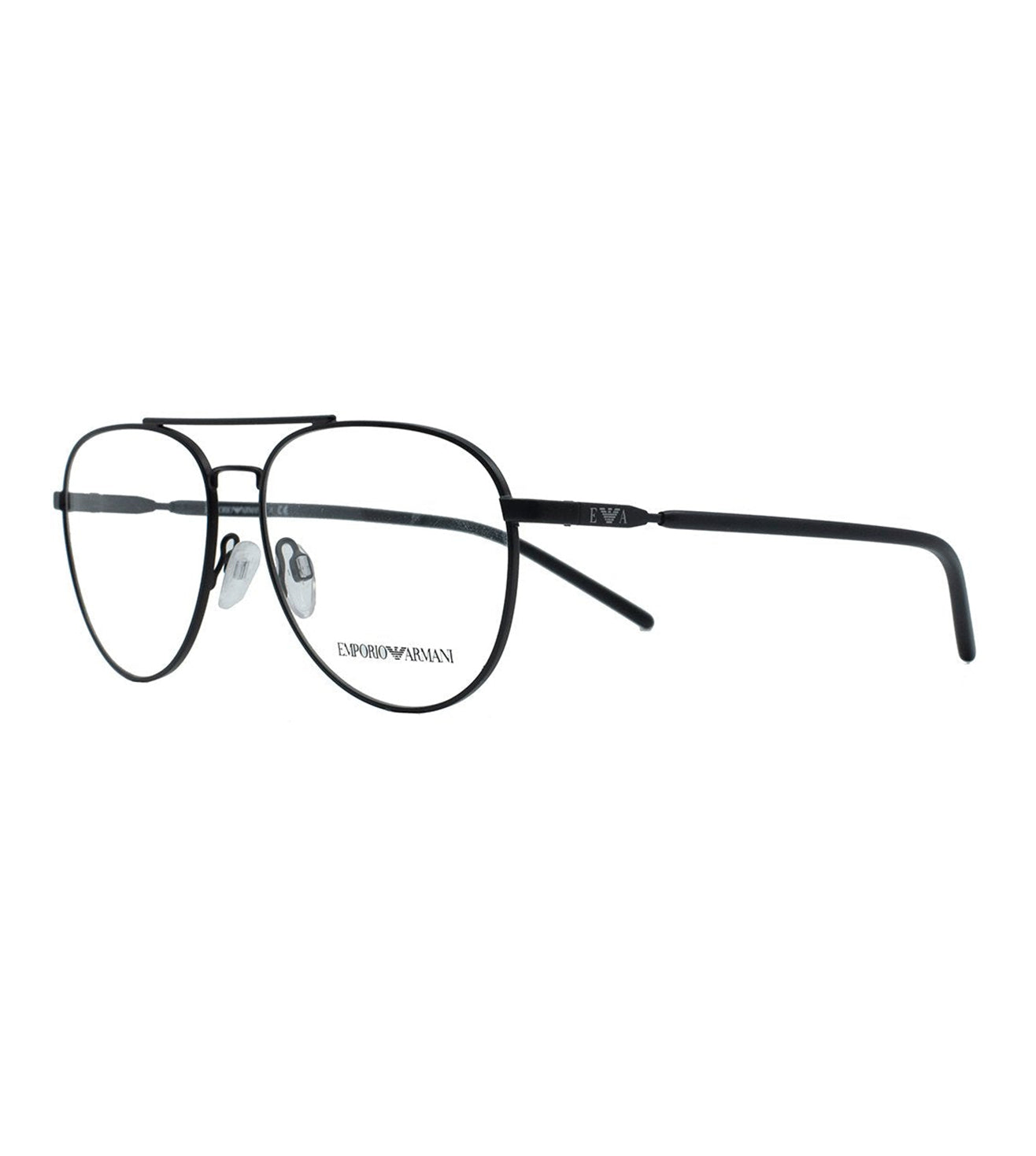 Emporio Armani Unisex Black Aviator Optical Frame