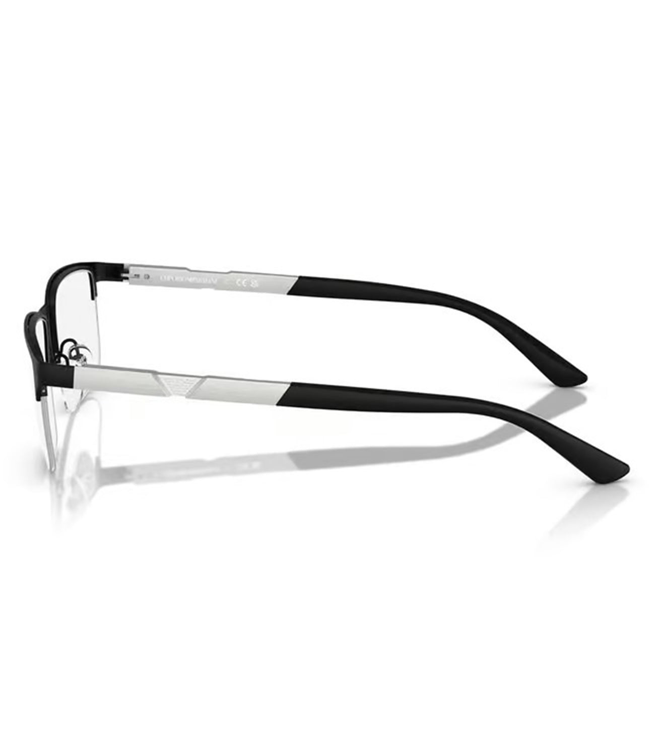 Emporio Armani Men's Black Rectangular Optical Frame