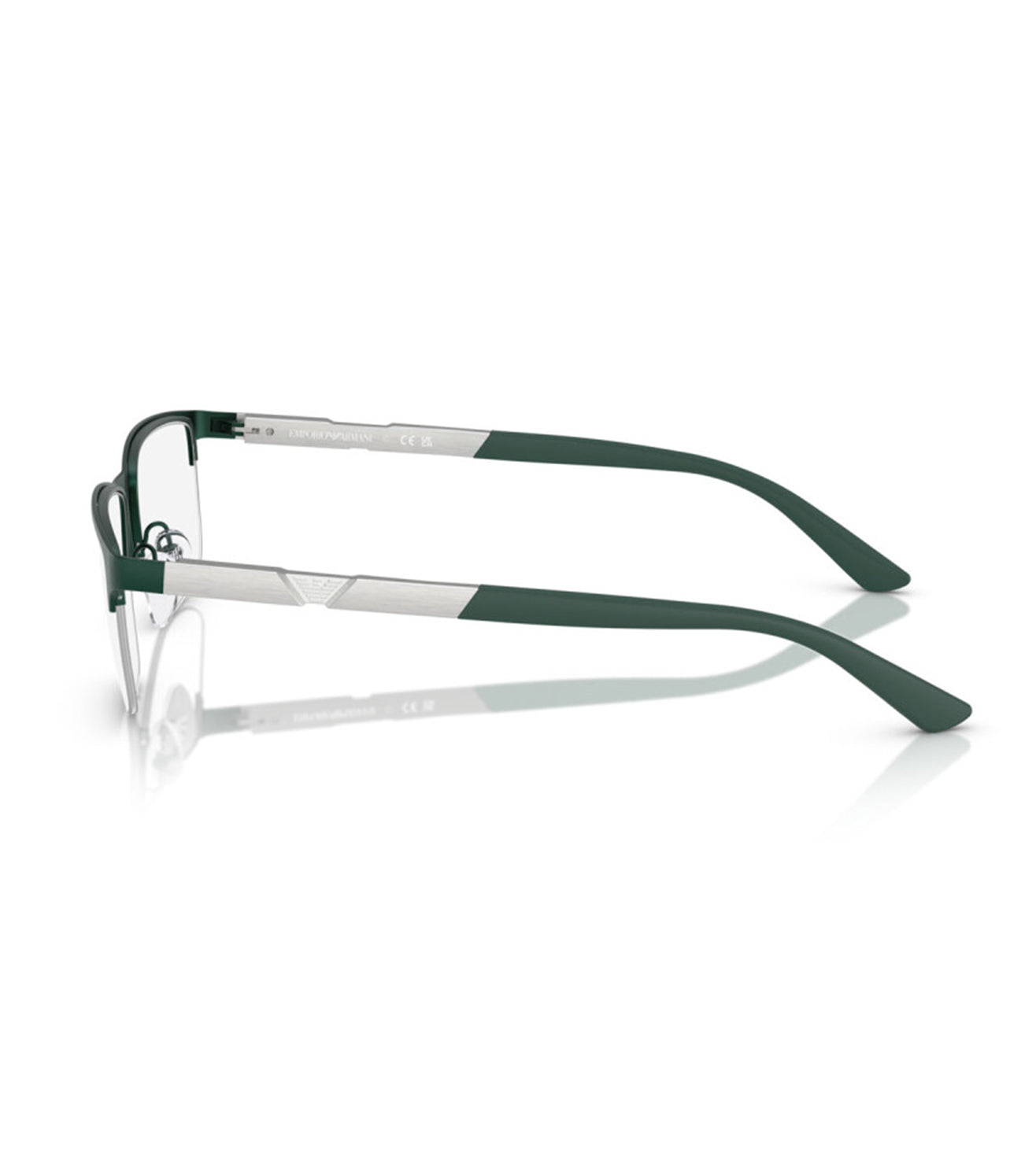 Emporio Armani Men's Green Rectangular Optical Frame