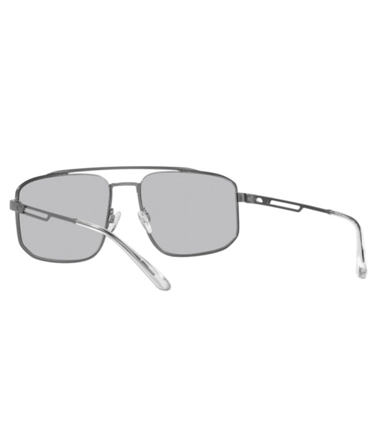 Emporio Armani Men's Grey Aviator Sunglasses