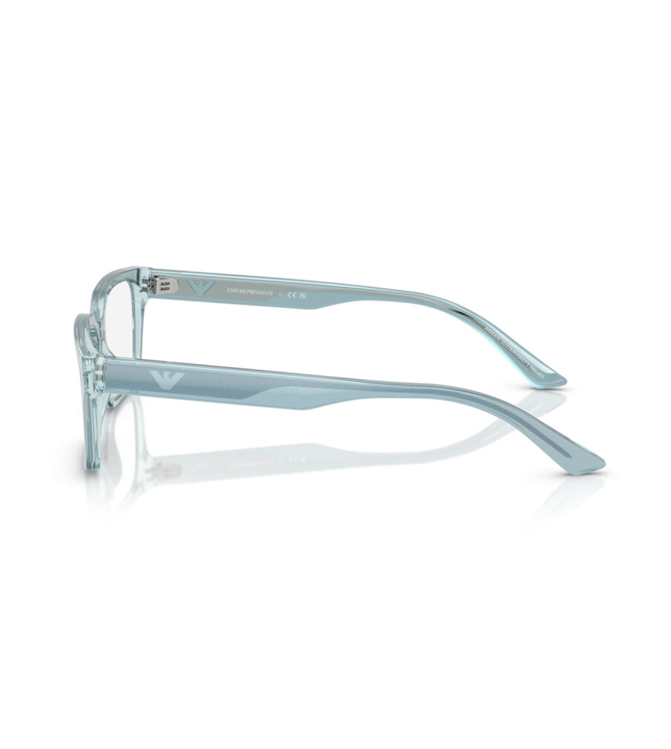 Emporio Armani Men's Blue Square Optical Frame