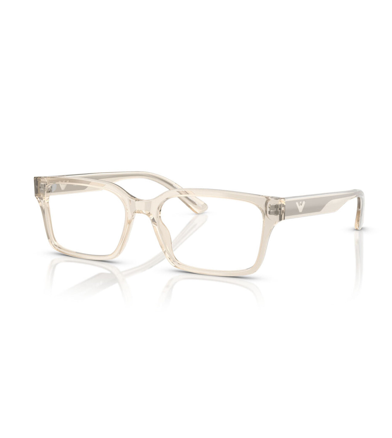 Emporio Armani Men's Crystal Rectangular Optical Frame