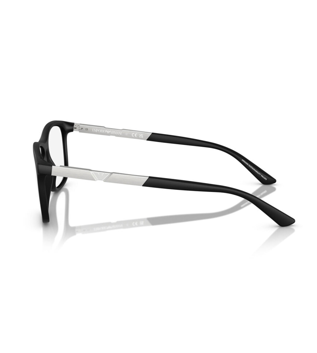 Emporio Armani Men's Matte Black Square Optical Frame