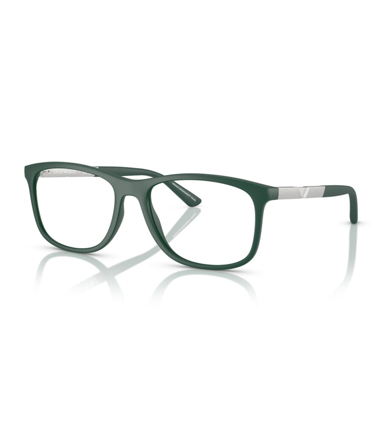 Emporio Armani Men's Green Square Optical Frame