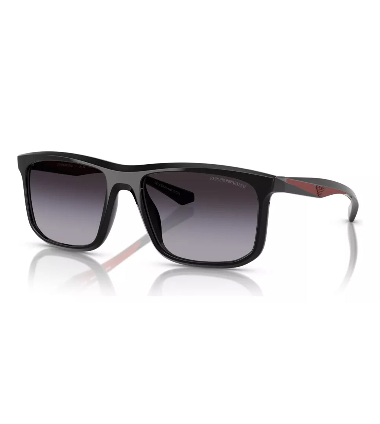 Emporio Armani Men's Grey Square Sunglasses