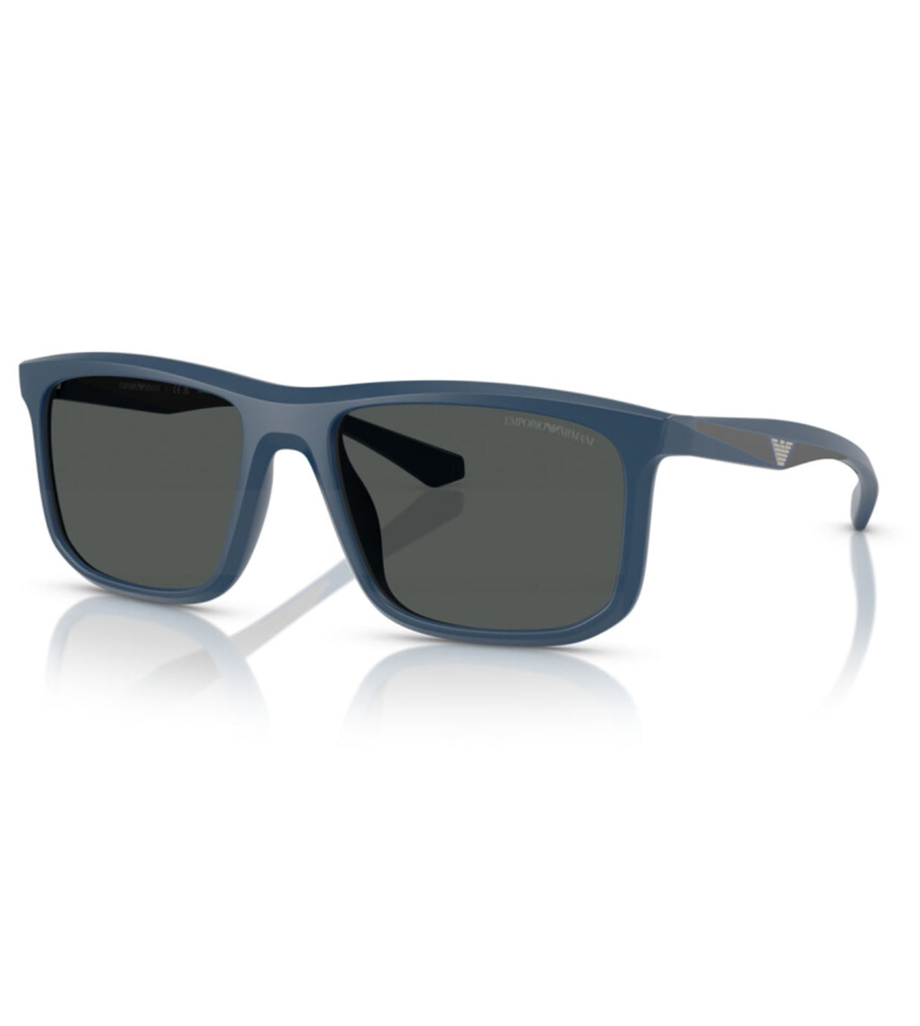 Emporio Armani Men's Dark Grey Square Sunglasses