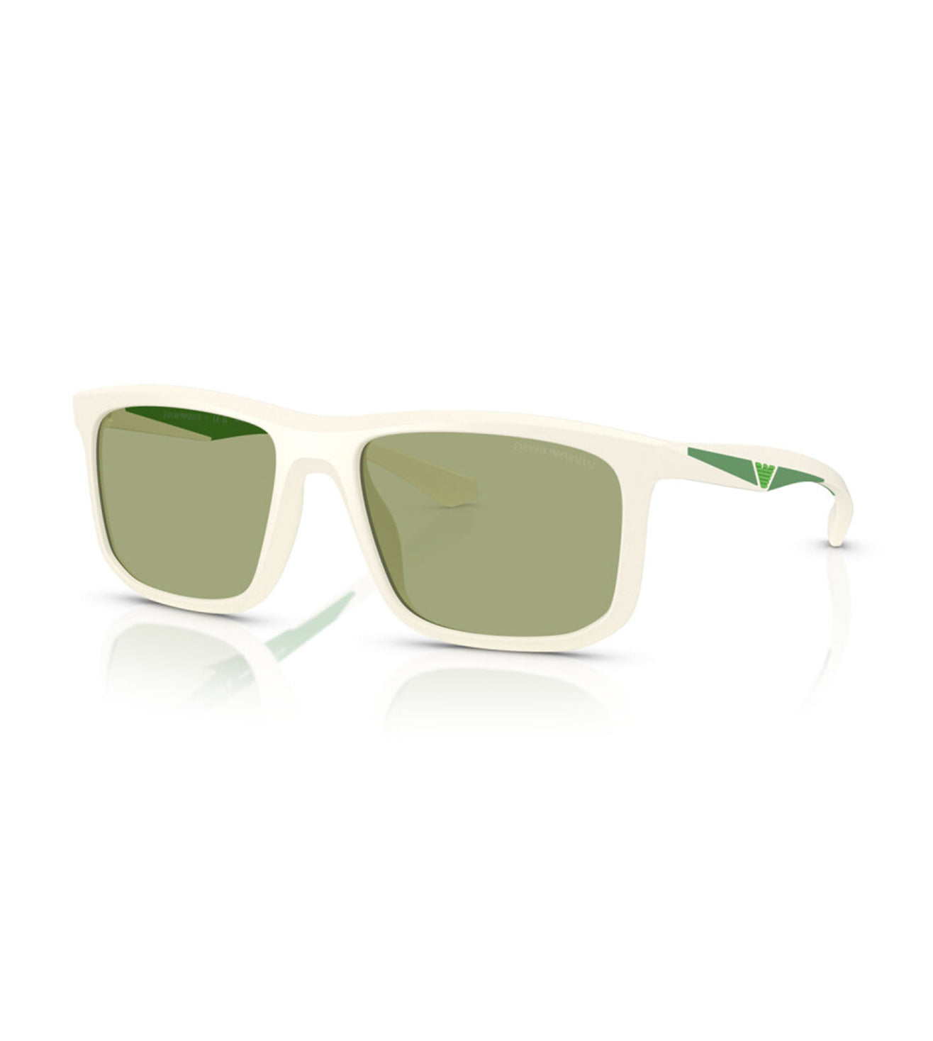 Emporio Armani Men's Green Square Sunglasses