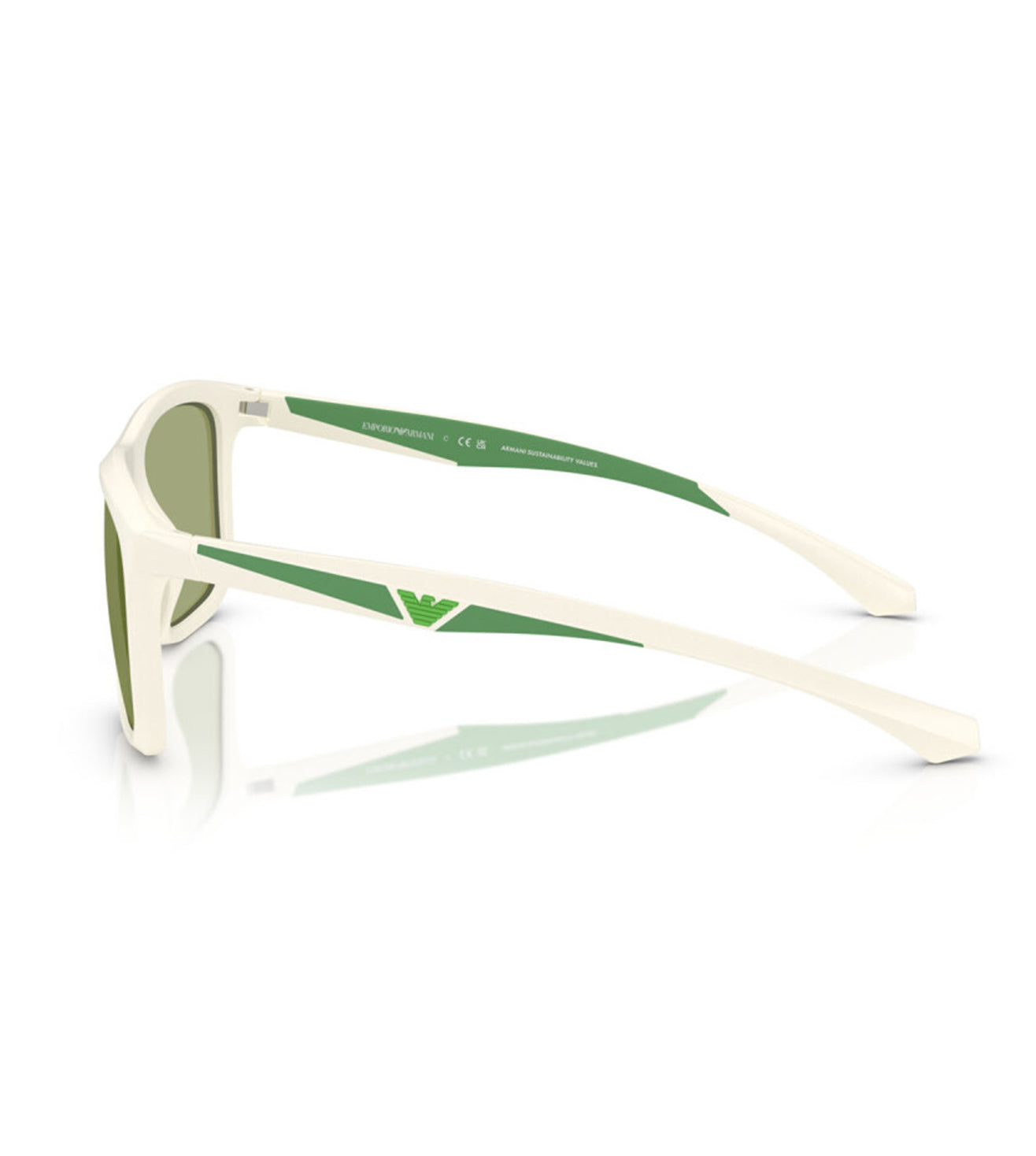 Emporio Armani Men's Green Square Sunglasses