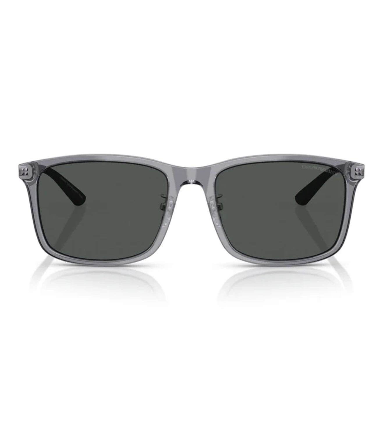 Emporio Armani Men's Dark Grey Square Sunglasses