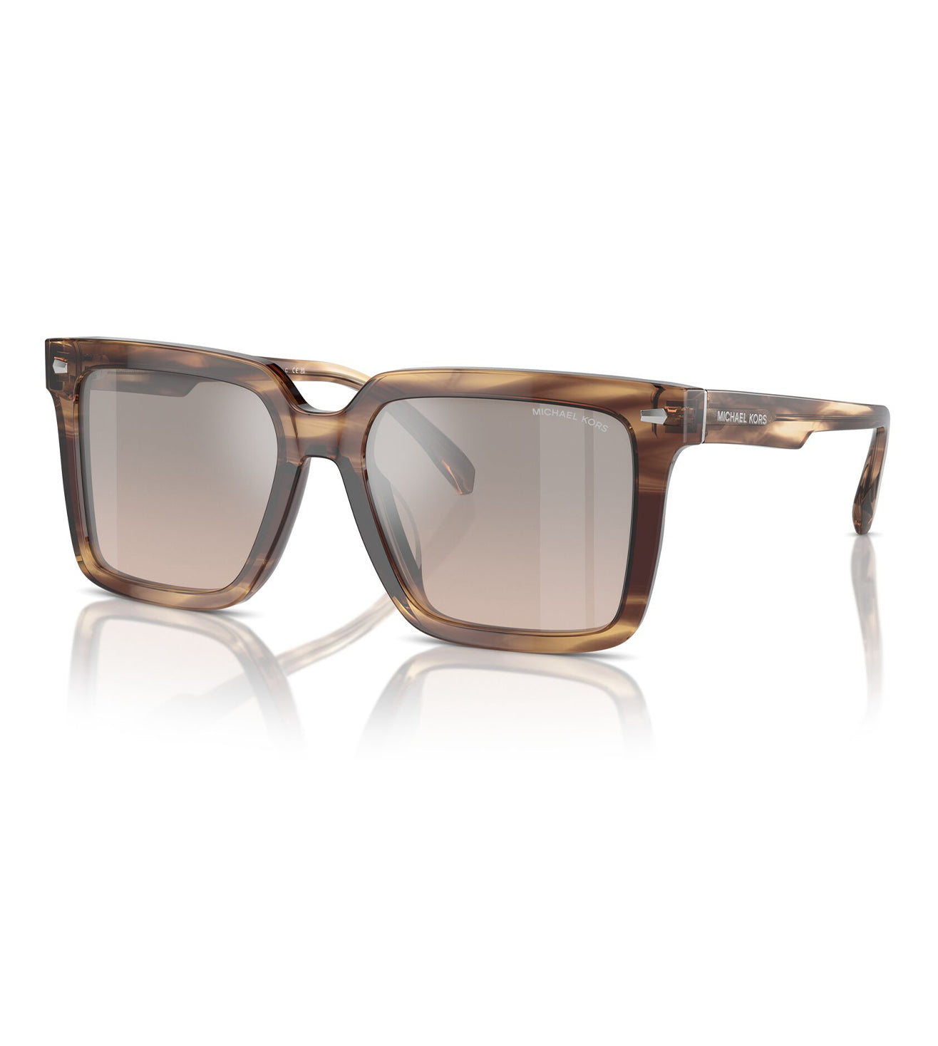 Micheal Kors Men's Brown Black Square Sunglasses