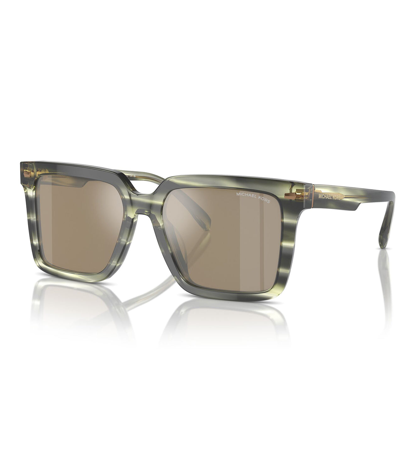 Micheal Kors Men's Olive Green Square Sunglasses