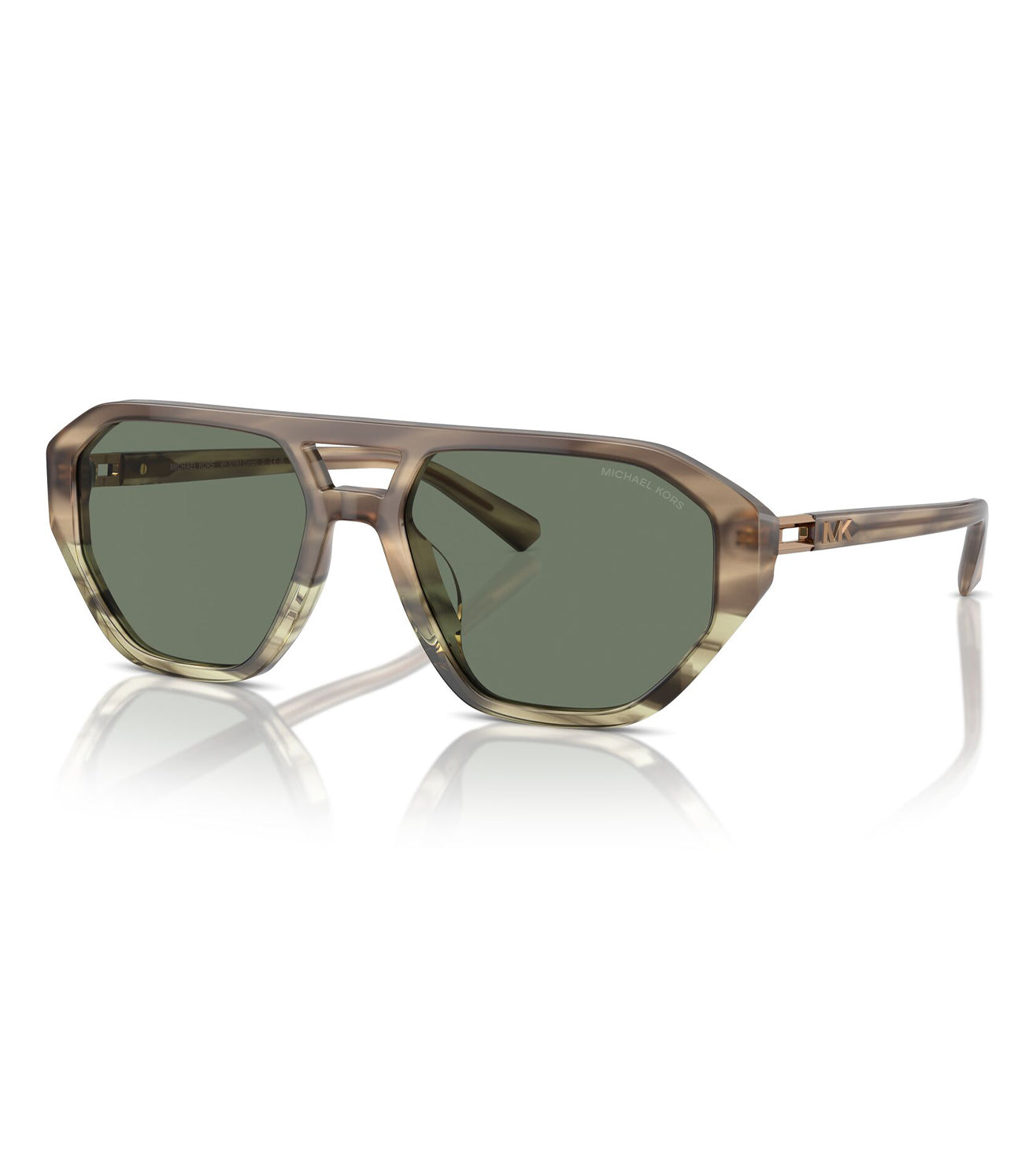 Micheal Kors Men's Green Aviator Sunglasses