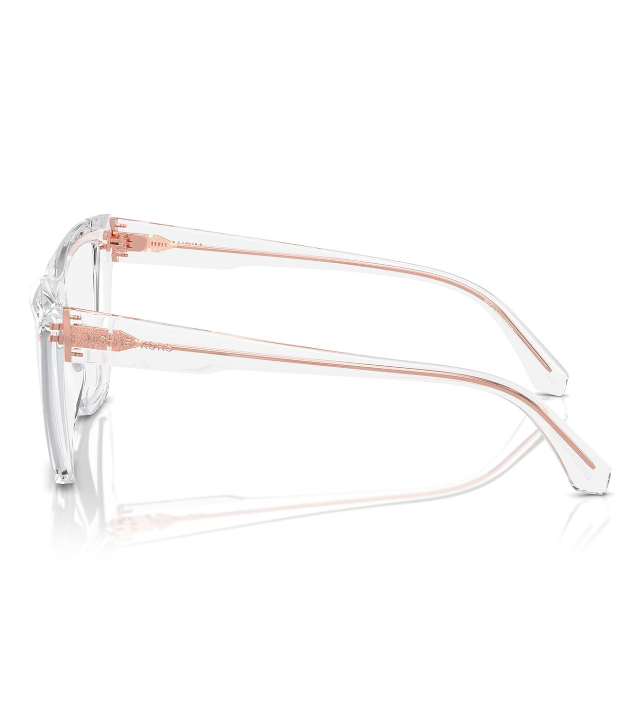 Micheal Kors Women's Transparent Cat-Eye Optical Frame