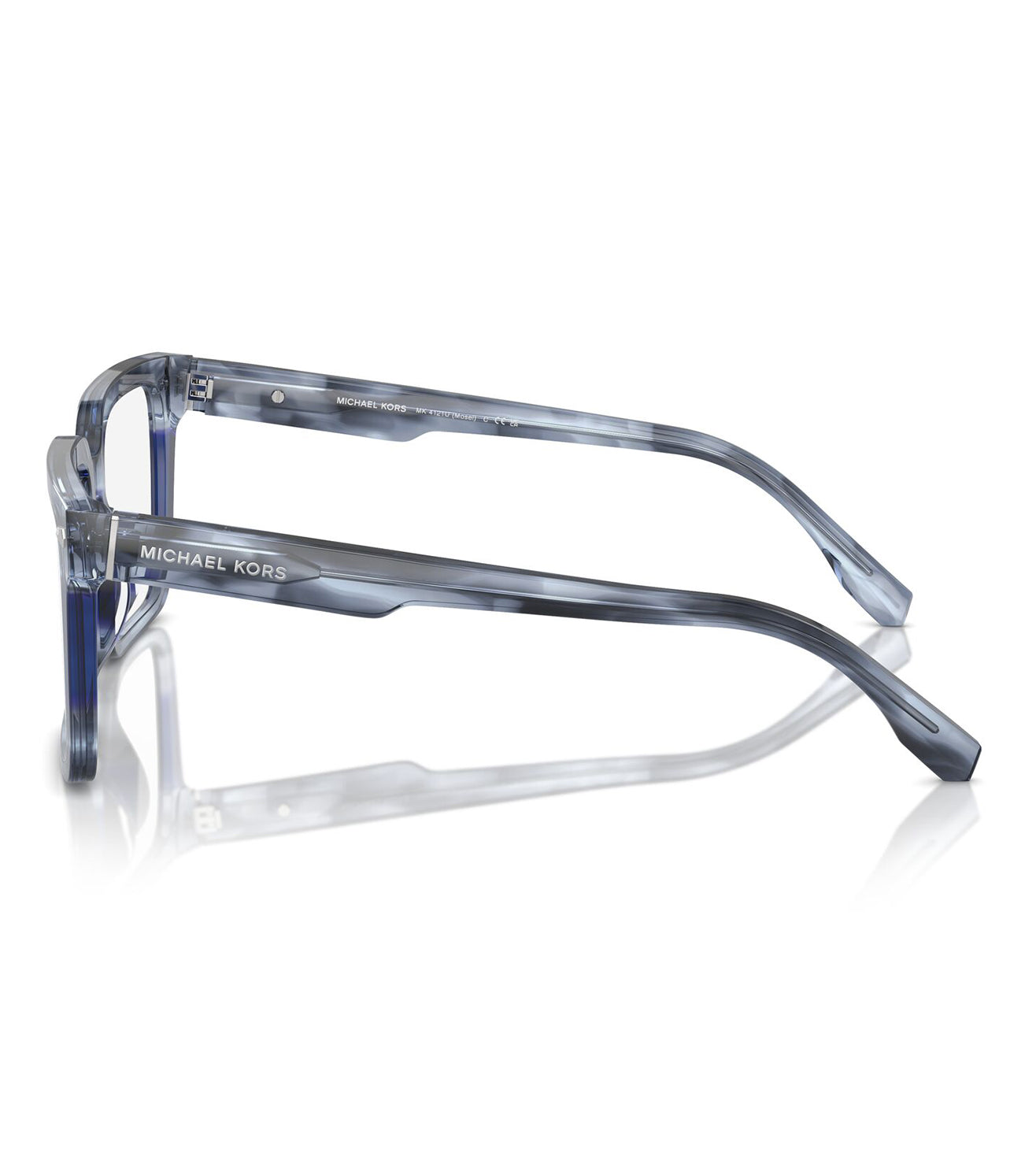 Micheal Kors Men's Blue Horn Square Optical Frame