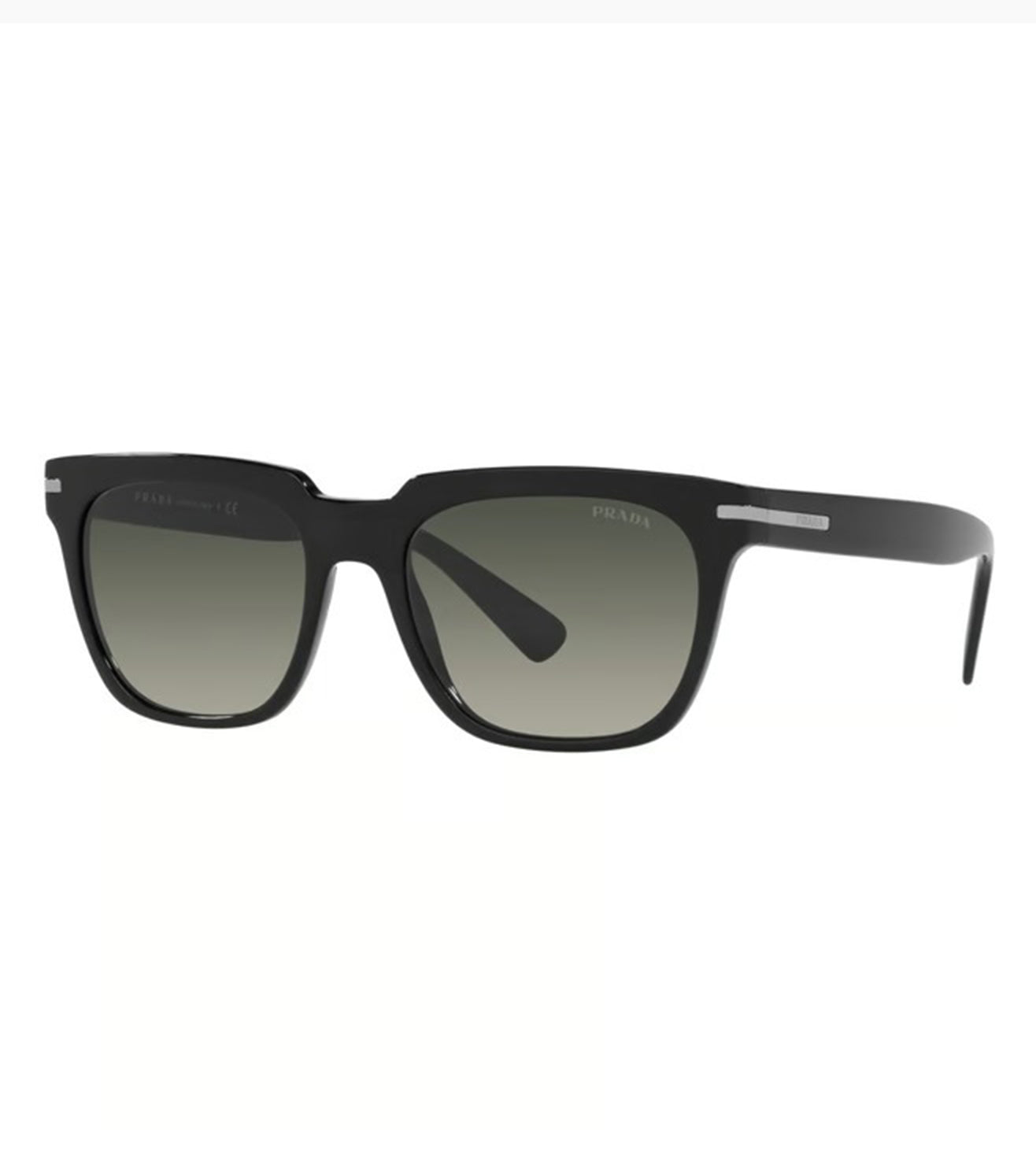 Prada Men's Dark Grey Square Sunglasses