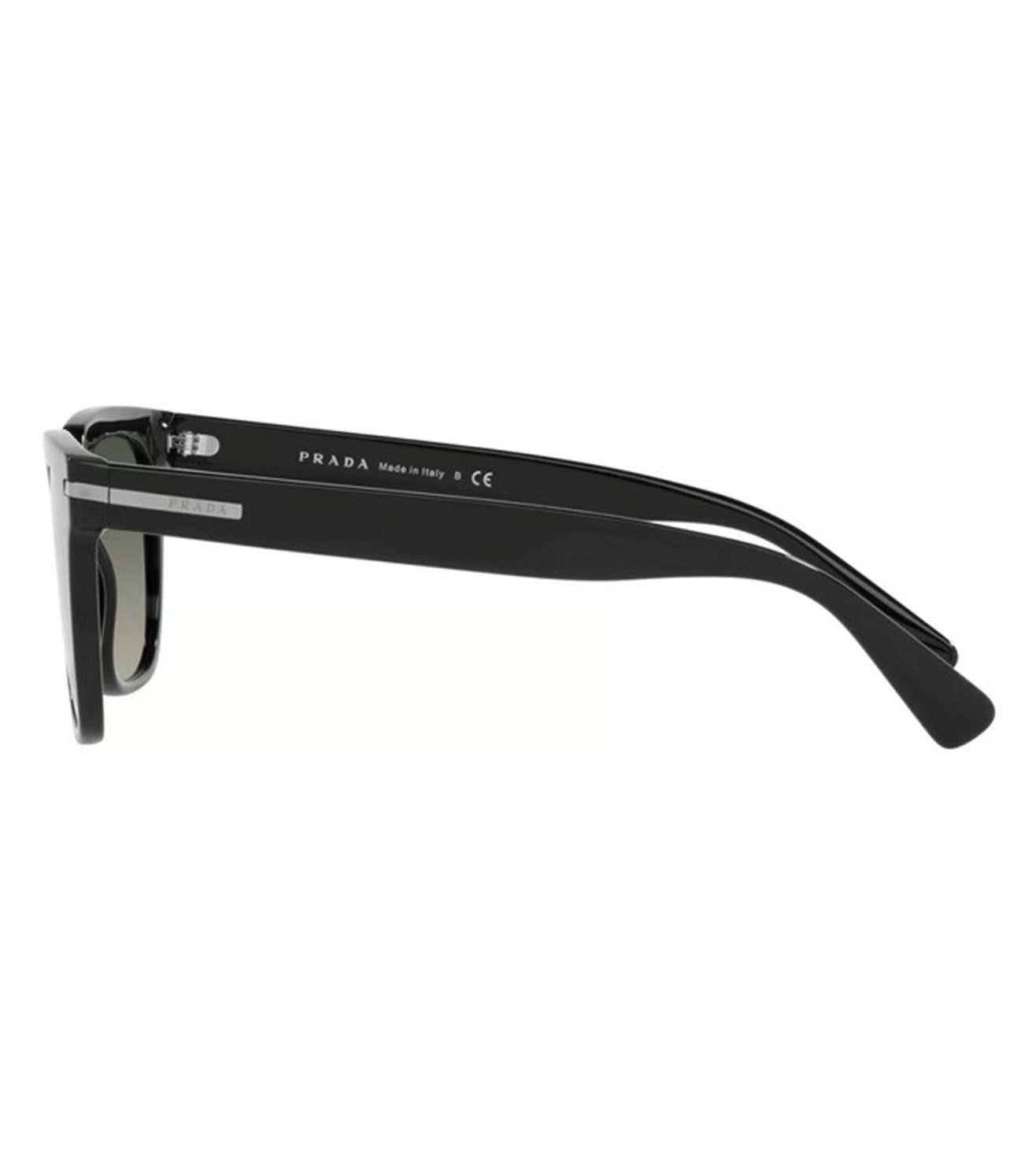 Prada Men's Dark Grey Square Sunglasses