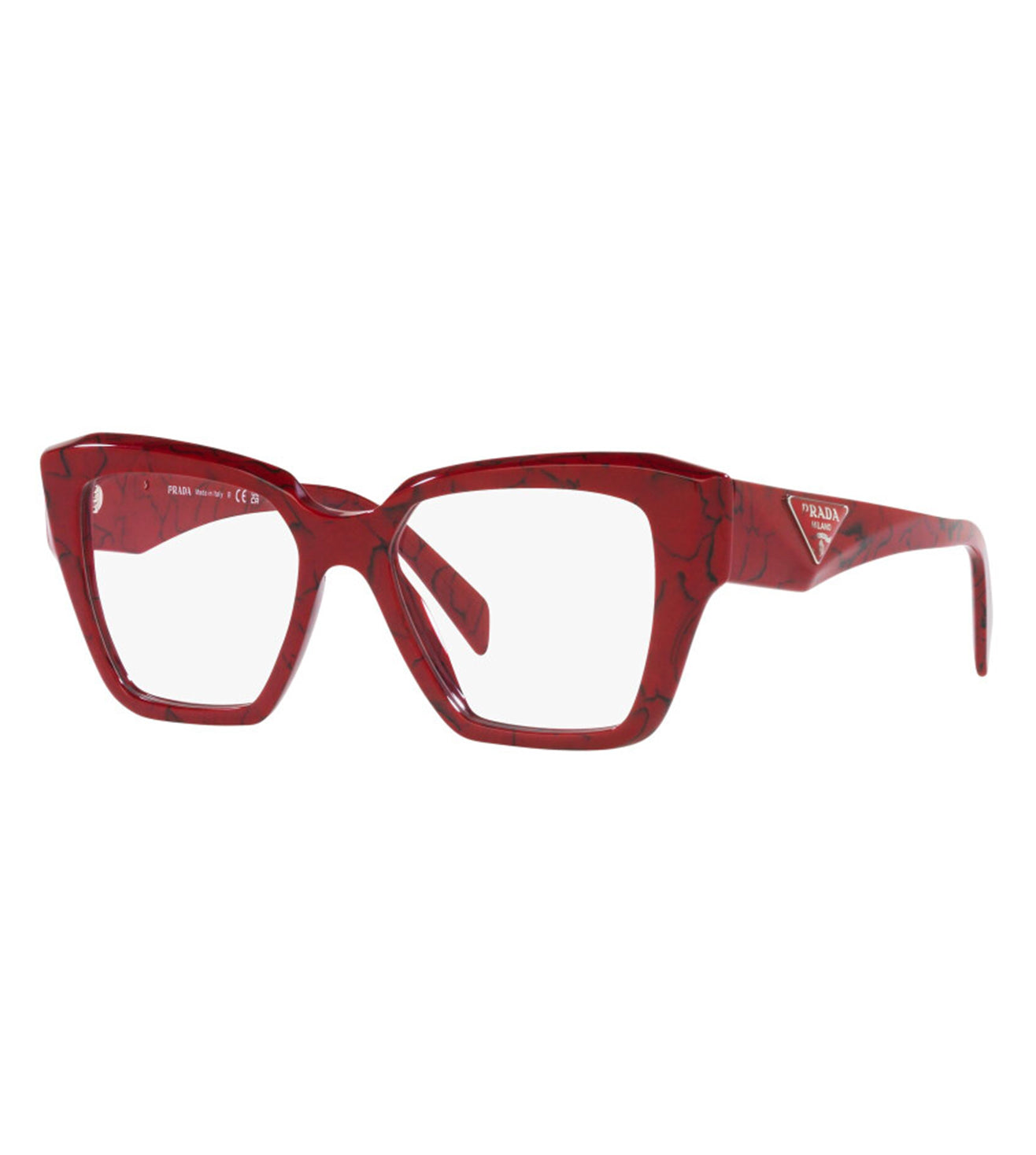 Prada Women's Burgundy Cat-Eye Optical Frame