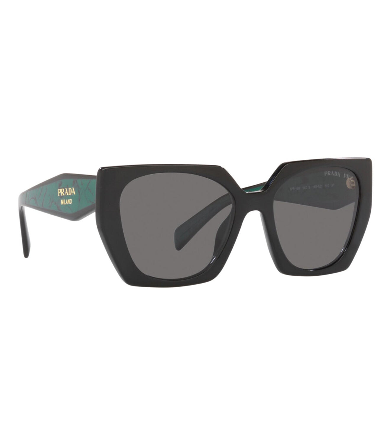 Prada Women's Dark Grey Butterfly Sunglasses