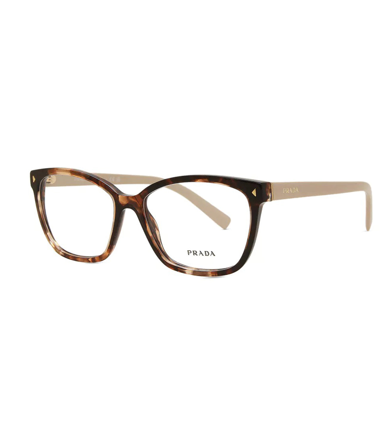 Prada Women's Tortoise Square Optical Frame