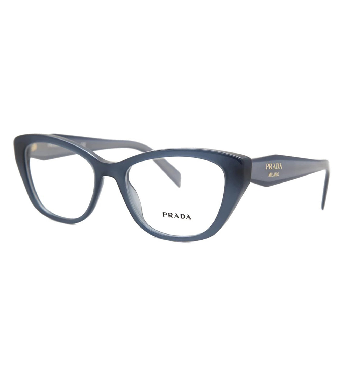 Prada Women's Gold Square Optical Frame