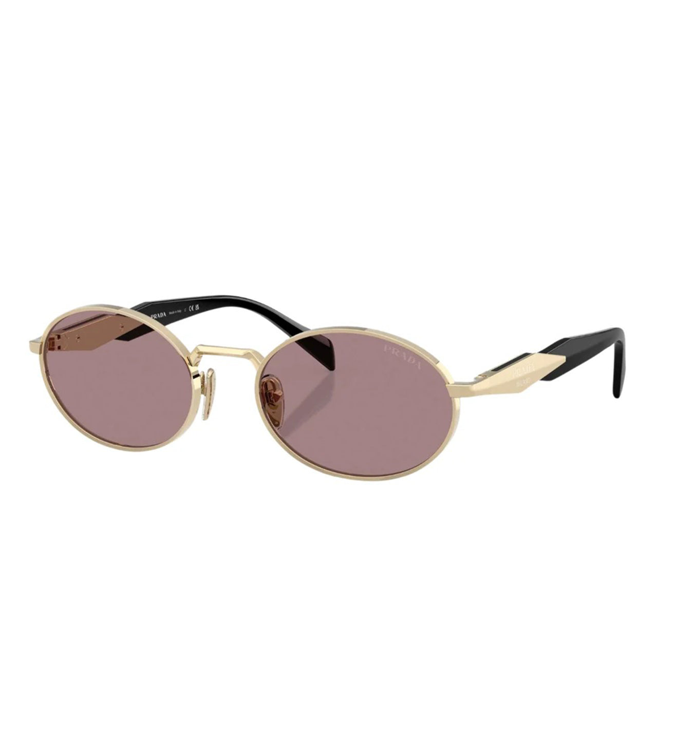 Prada Women's Pink Oval Sunglasses