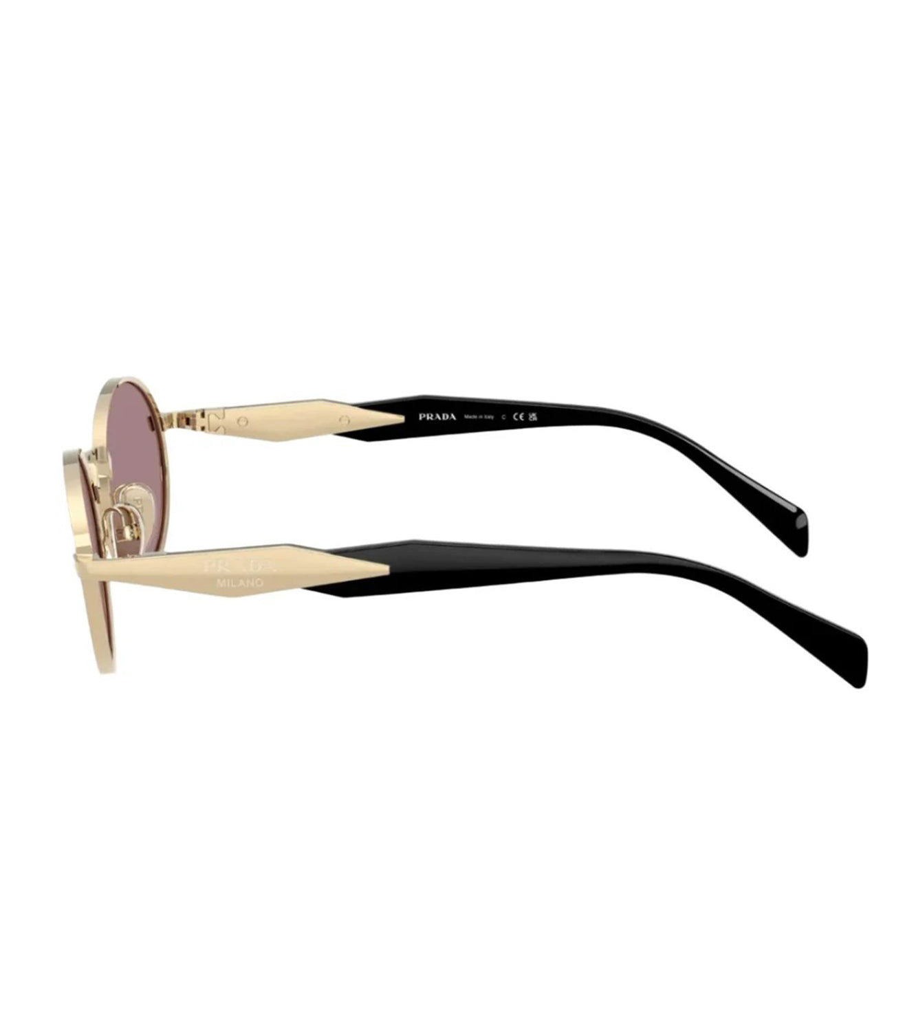 Prada Women's Pink Oval Sunglasses