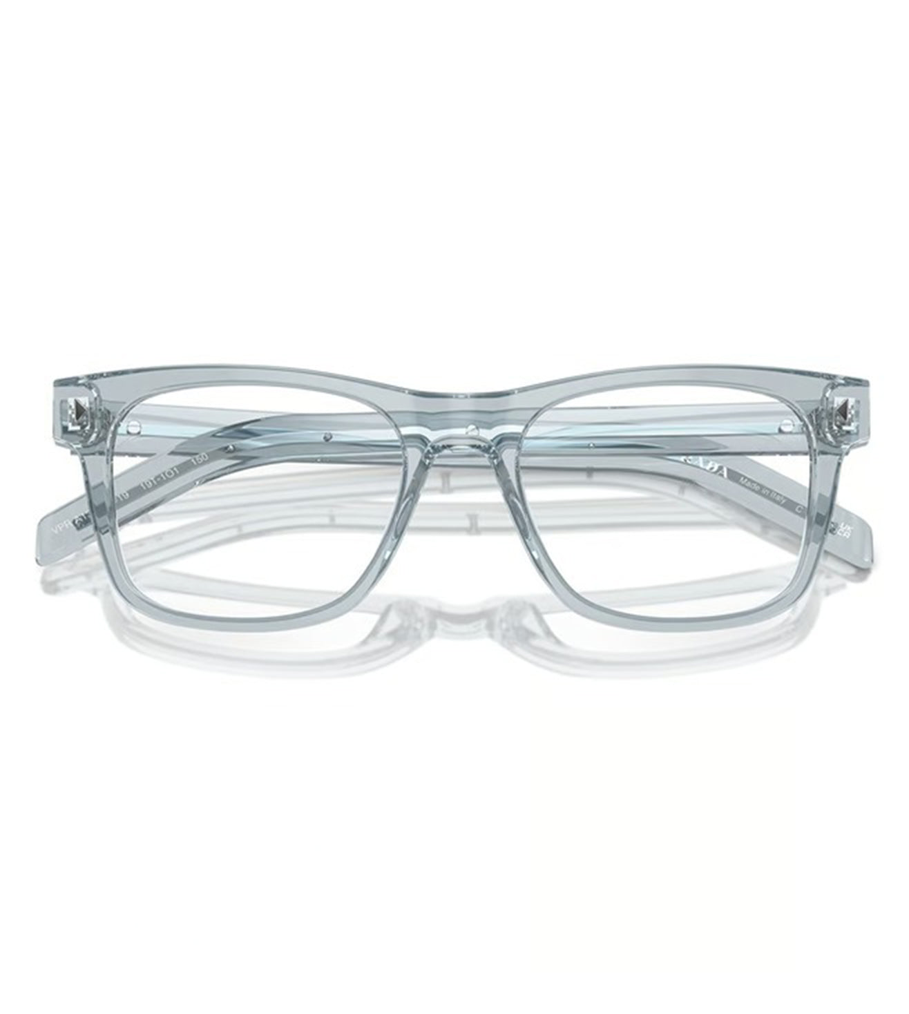 Prada Men's Transparent Square Optical Frame