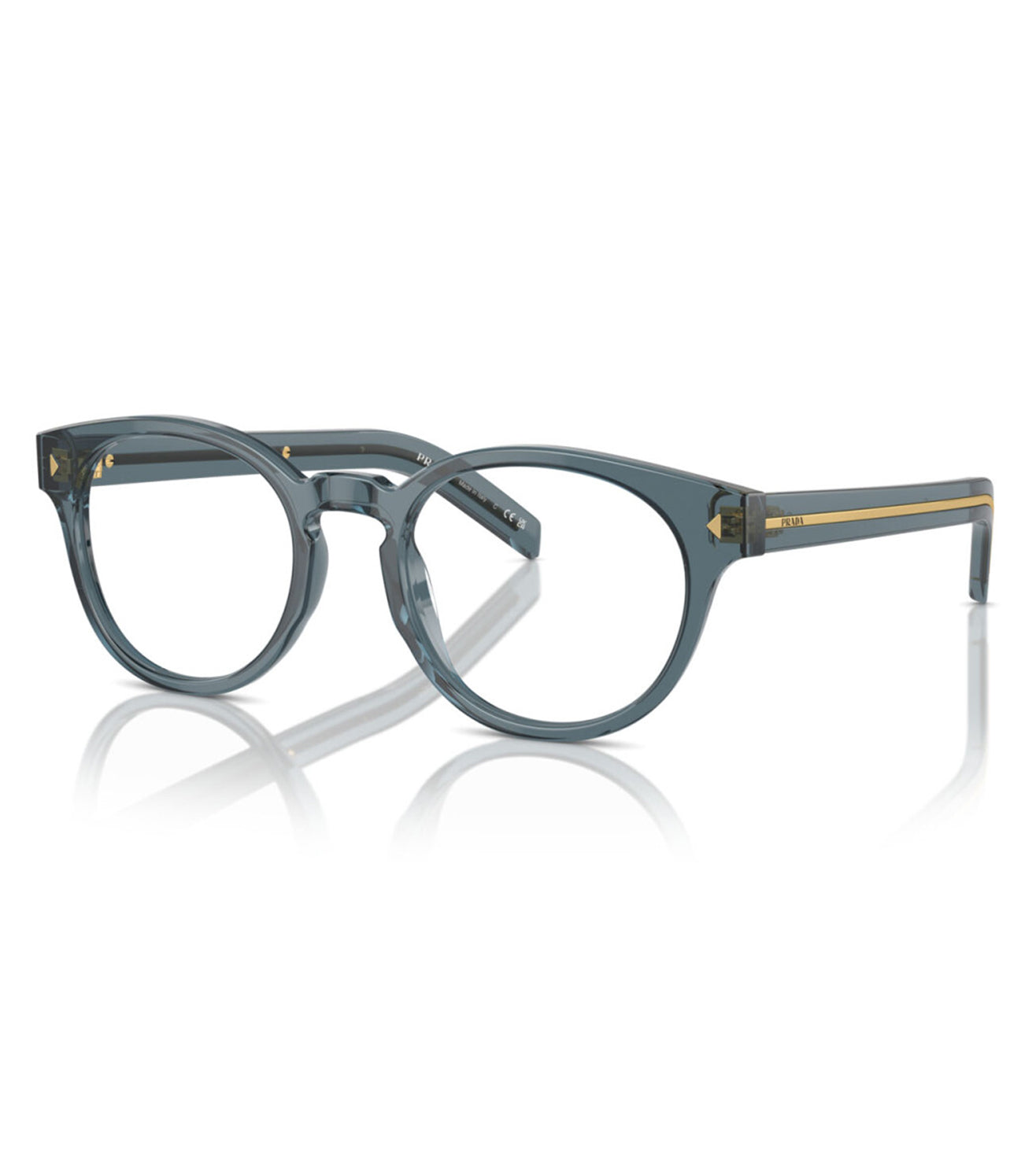 Prada Men's Blue Round Optical Frame