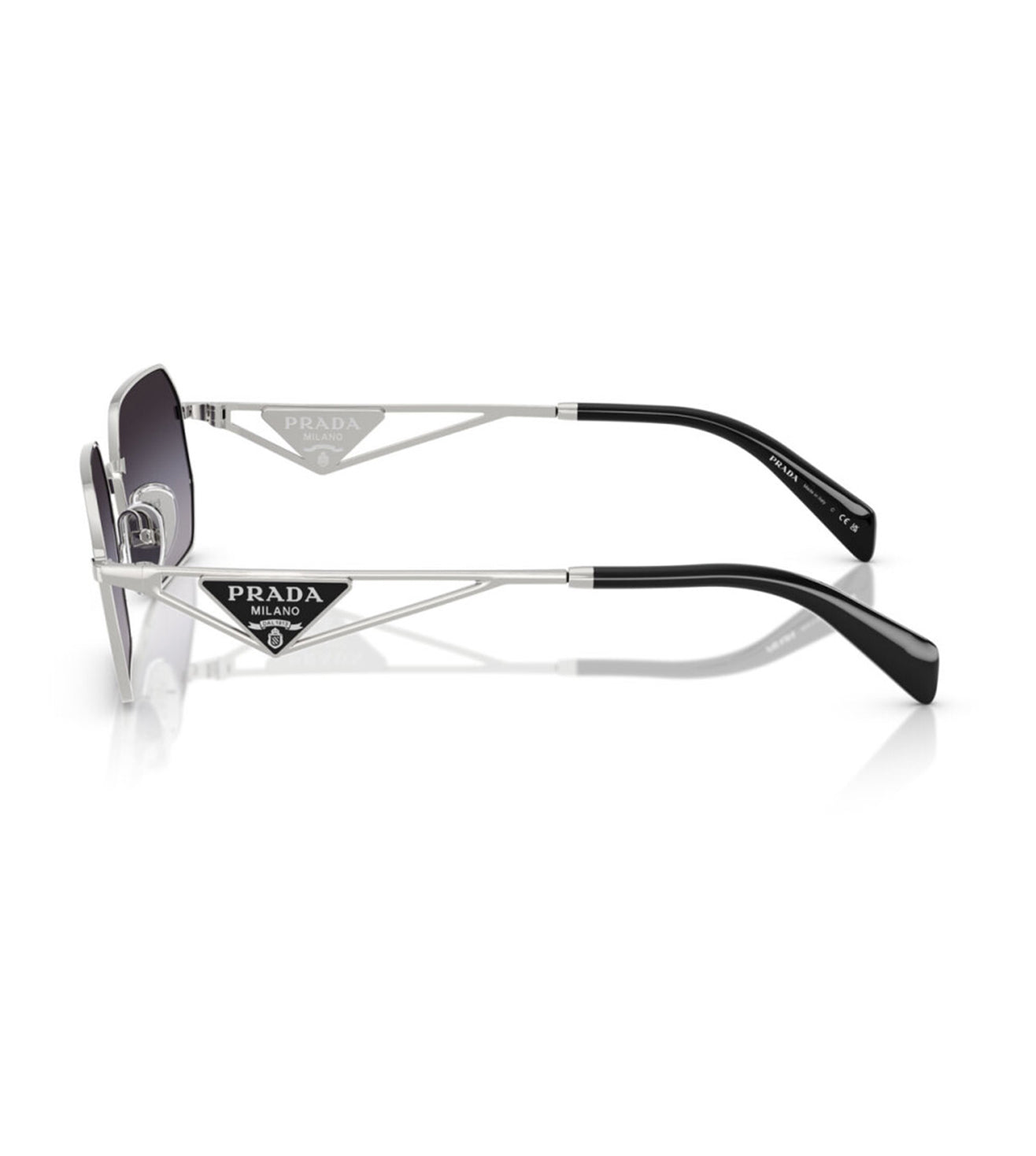 Prada Women's Grey Geometric Sunglasses