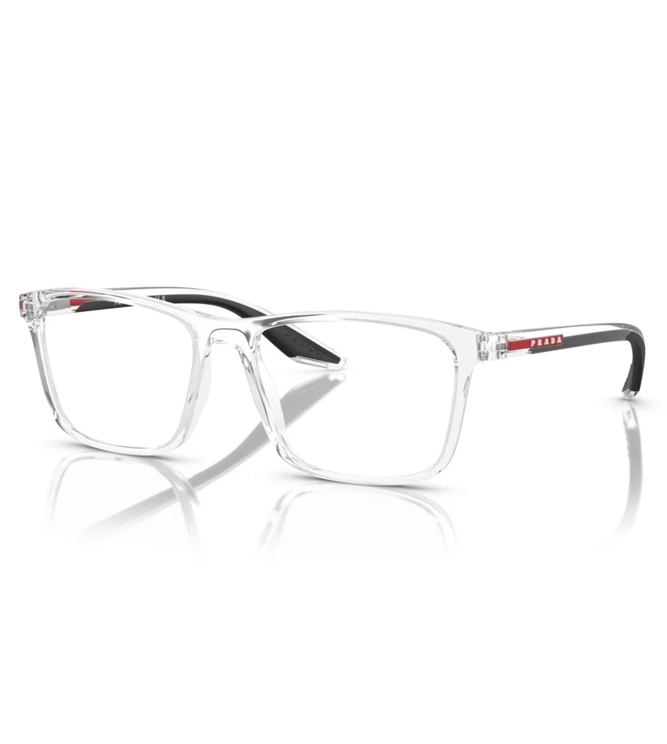 Prada Men's Crystal Square Optical Frame