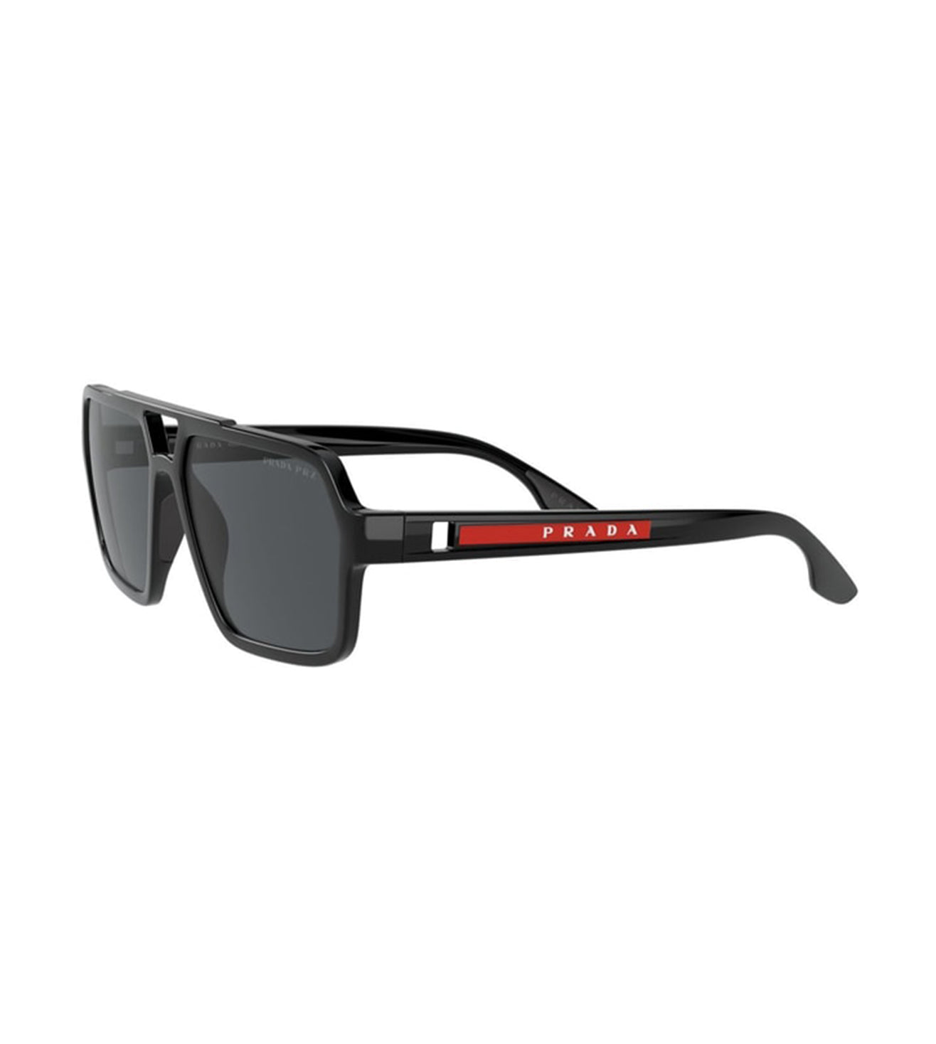 Prada Men's Grey Aviator Sunglasses