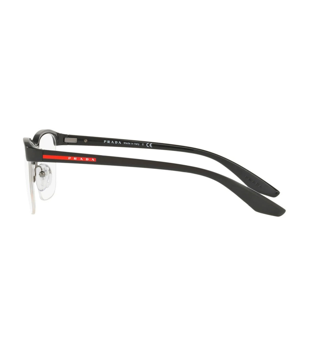 Prada Men's Black Square Optical Frame