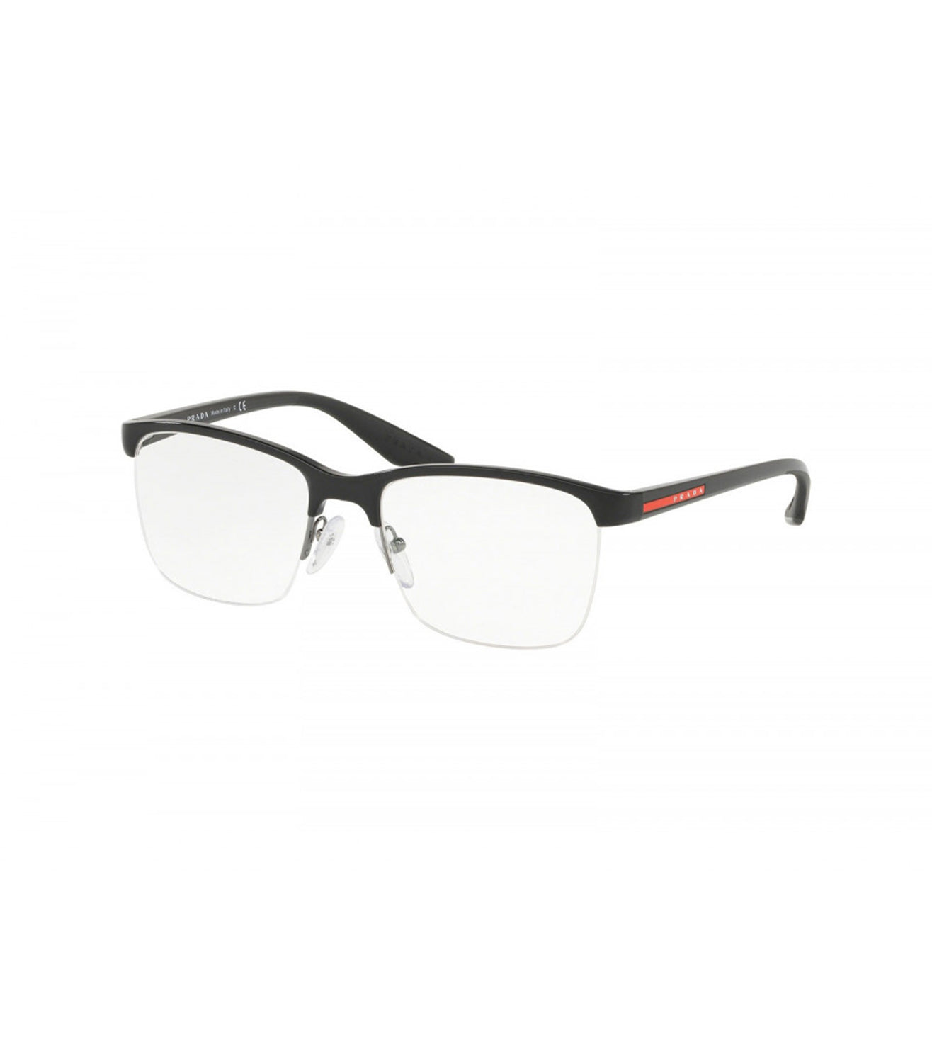 Prada Men's Black Square Optical Frame