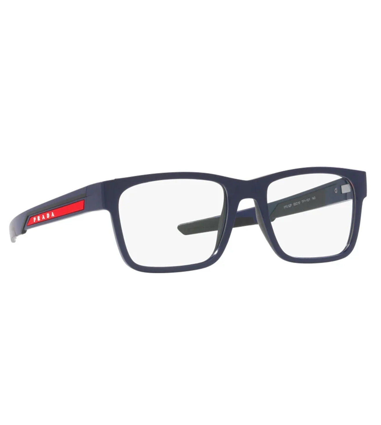 Prada Men's Matte Blue Square Optical Frame