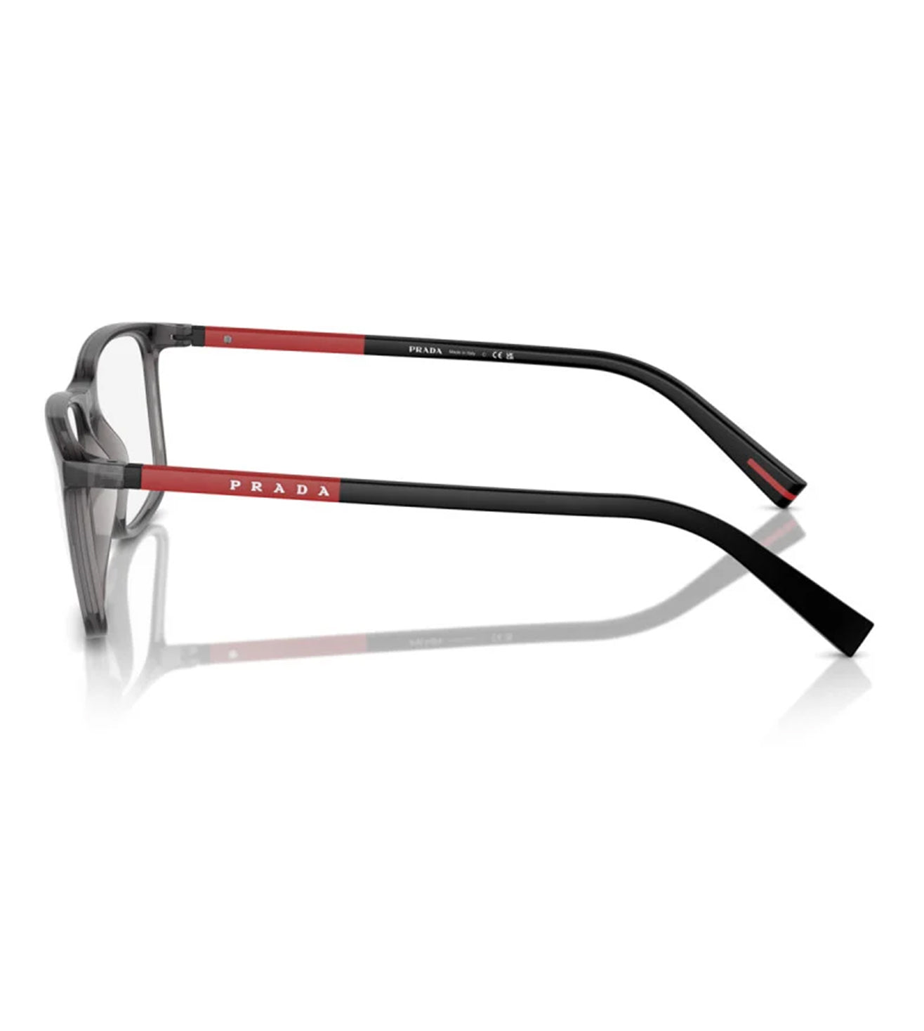 Prada Men's Black Rectangular Optical Frame