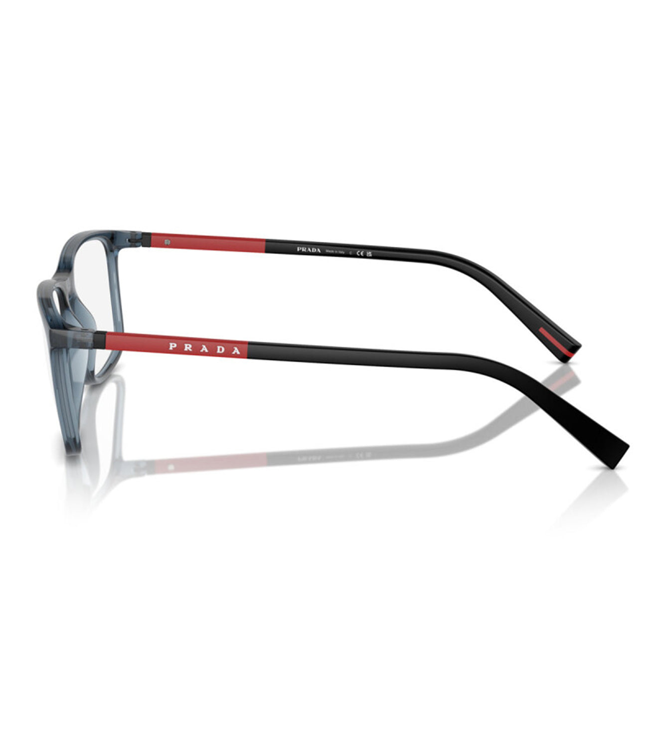 Prada Men's Blue Rectangular Optical Frame